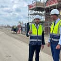 Cllr Marland and Paul Smits, managing director for Bellway Northern Home Counties at the Whitehouse development