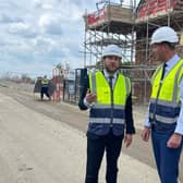 Cllr Marland and Paul Smits, managing director for Bellway Northern Home Counties at the Whitehouse development