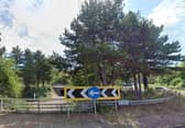 The incident happened near to Woolstone Roundabout