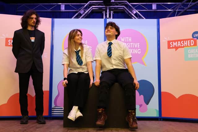 Cast at performance