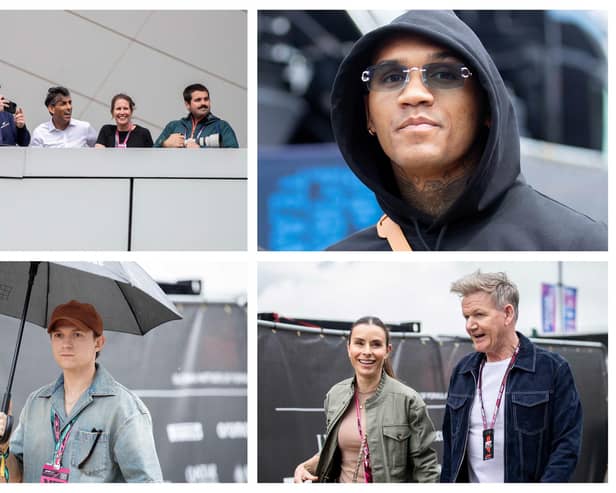 Spotting celebrities is part of the Silverstone tradition...