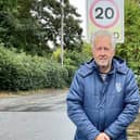 Cllr David Hopkins is presenting the 20mph petition