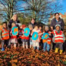 The Head Start Day Nursery &amp; Preschool team and children celebrating their ‘Good’ Ofsted rating 