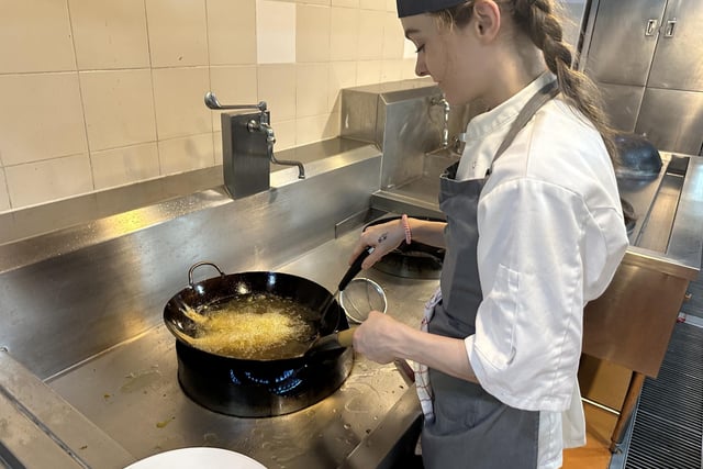 Making traditional Thai fish soup