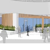 This is how the new Gail's  bakery and coffee shop would look in Oak Court at Milton Keynes city centre