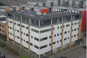 This office block in Avebury Boulevard is already mostly converted and will eventually house 46 flats