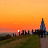 Photographer Gill Prince captured today's Midsummer sunrise in MK's Campbell Park