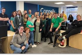 Connells colleagues support Wear It Green day for Mind. Image: Connells Group.