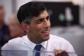 Britain's Prime Minister and Conservative Party leader Rishi Sunak   (Photo by HENRY NICHOLLS / POOL / AFP) (Photo by HENRY NICHOLLS/POOL/AFP via Getty Images)