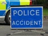 Two vehicles collided on the busy A-road between Milton Keynes and Aylesbury