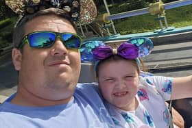 Lacey Miles with dad Jonathan