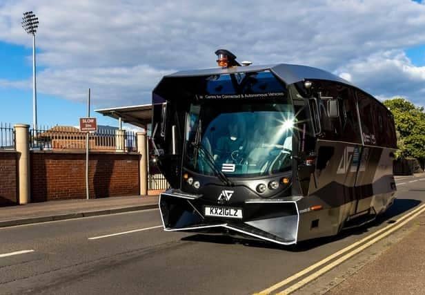 A self-driving shuttle bus was recently launched in the city