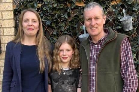 Colin and Anita Jamieson, pictured with their daughter Hollie, have both been diagnosed with brain tumours