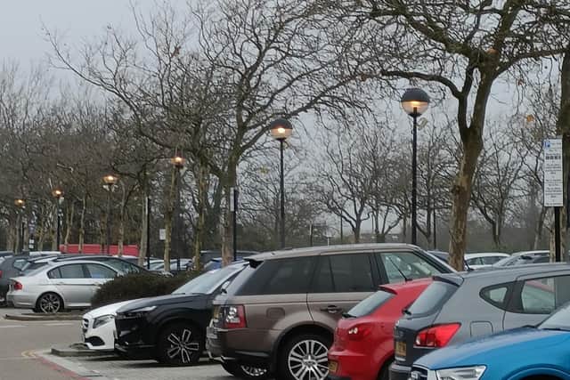 Some of the eternally-burning street lights at CMK