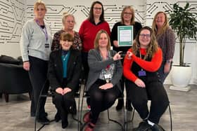 Carers Milton Keynes team with the Excellence for Carers Award