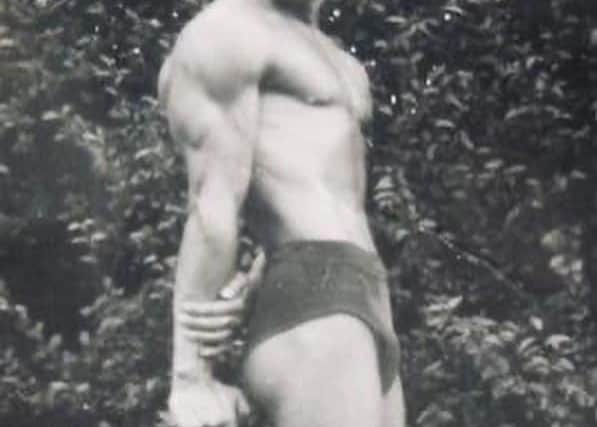 Ted shows off his impressive physique in his younger days