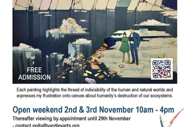 Flyer for Jack Watto exhibition Art for Planet Earth at Yardley Arts in November