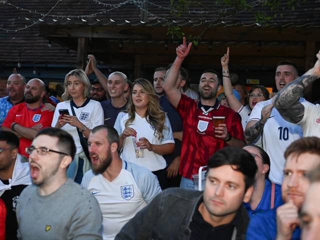 Fans at MK 11 watch Euros Spain v England final