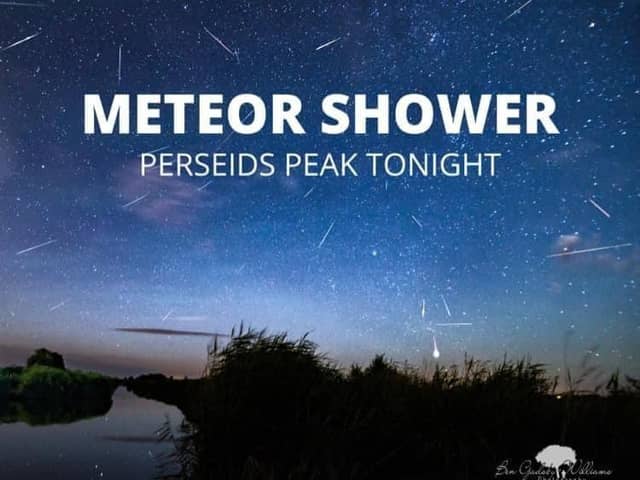 Don't miss the meteor show3er over Milton Keynes tonight (Monday)