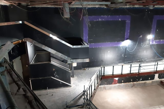 Old stages, stairs and mezzanines have been retained.