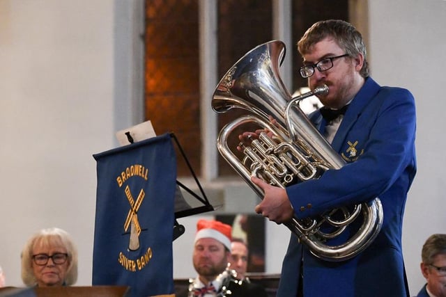 The concert gets brassy with Bradwell Silver Band from Milton Keynes. Image:  Jane Russell