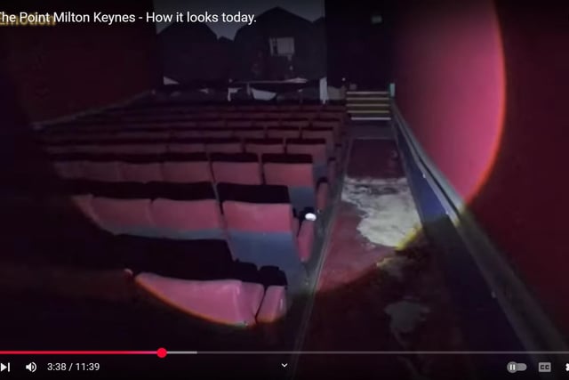 A cinema room looks dark, damp and dismal