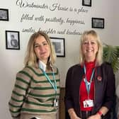 Pictured from left, Sharon Godfrey - Head of Corporate Parenting, Cllr Zoe Nolan - Cabinet Member for Children and Families and Nicola Davis - Manager of Westminster House