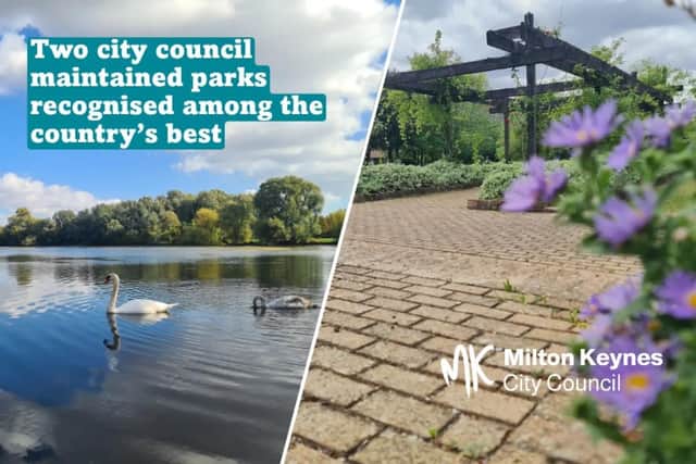Two parks maintained by Milton Keynes City Council have received Green Flag awards