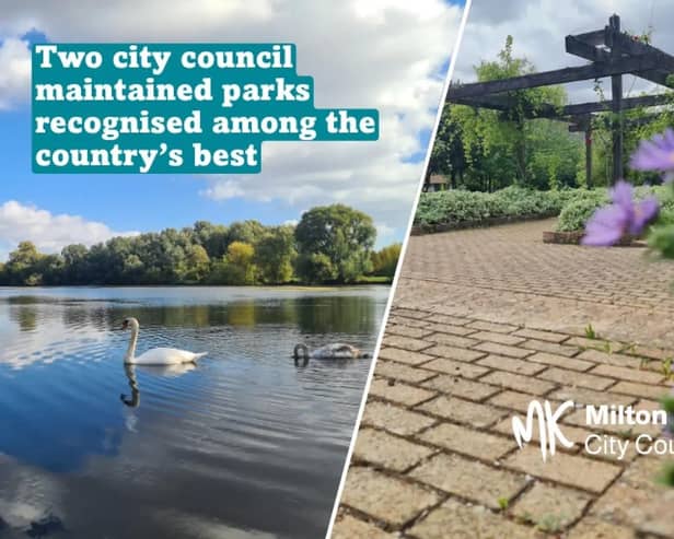 Two parks maintained by Milton Keynes City Council have received Green Flag awards