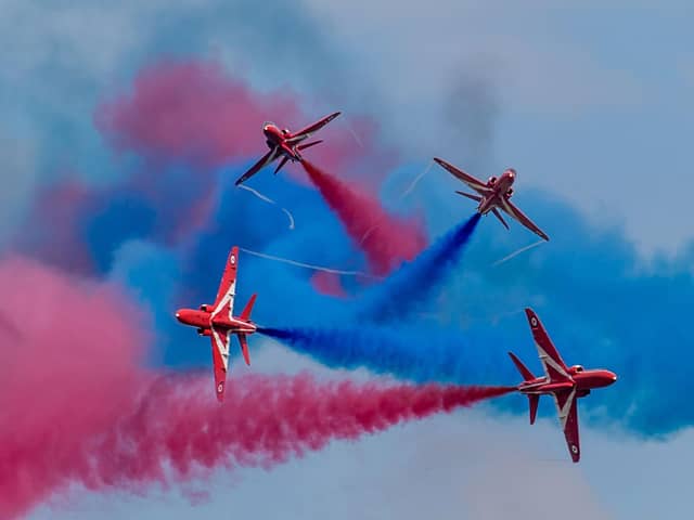 The Red Arrows at Shuttleworth.