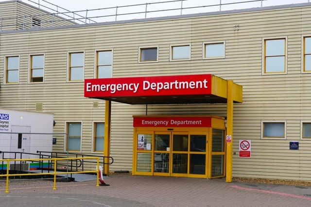 The A&E department at MKUH