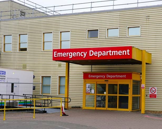 The A&E department at MKUH