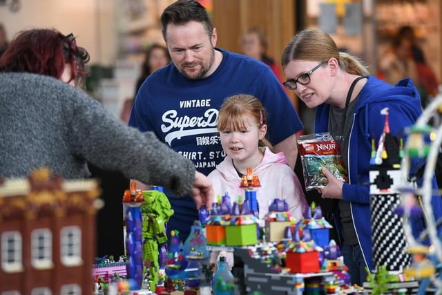 Families could browse dozens of stalls