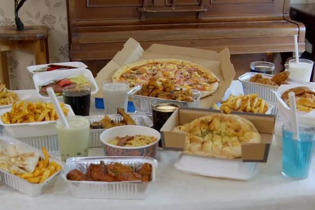 This was just half of the Rooney's weekly order of late night feasts
