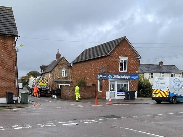 One Group Services at work on Cranfield High Street