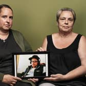 Carole and Linda, sister and mother of Chris Carpenter who died in Woodhill prison