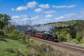 Suplied by The Railway Touring Company Black 5 No 44871 credit Jack Boskett taken in Oxfordshire