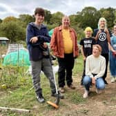 Young people have grown fruit and vegetables and built bird feeders and baths at an allotment in New Bradwell, which is managed by Milton Keynes City Council
