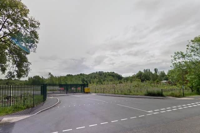 A view of the entrance to the gas depot on Bletchley Road, the subject of a controversial planning application set to be discussed at a public meeting next week
