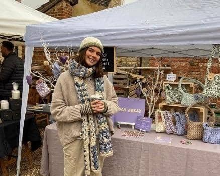 Stallholder Emma Jolly will selling a range of crocheted bags
