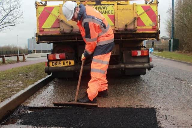 One pothole is filled - but there's thousands more to go in MK