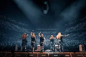 Sabaton pictured live at The Tour To End All Tours