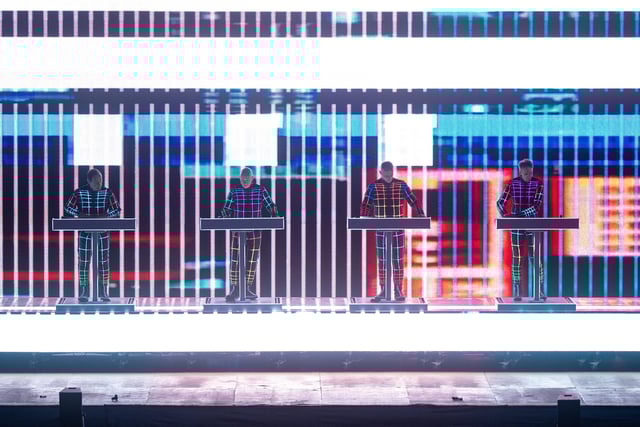 Kraftwerk on stage at The National Bowl in Milton Keynes on Sunday, June 22, 2025. Photo by David Jackson.