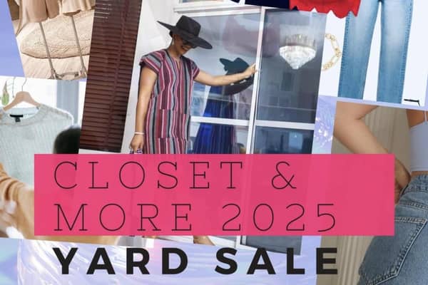 The closet and yard sale is on Satruday February 22