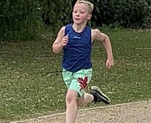 Billy is super fit at the age of six and has just completed his first triathlon