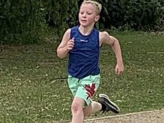 Billy is super fit at the age of six and has just completed his first triathlon