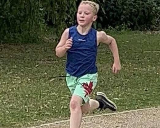 Billy is super fit at the age of six and has just completed his first triathlon