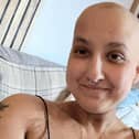 Lauren Dickson after her chemotherapy treatment