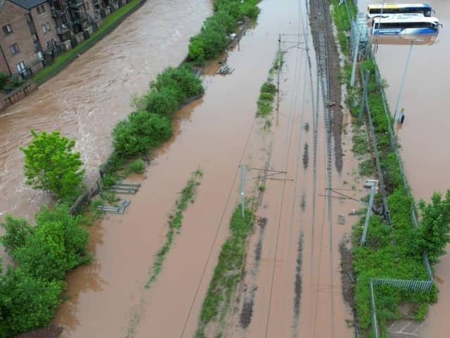 Rail passengers have been advised to check journeys ahead of predicted storms this weekend
