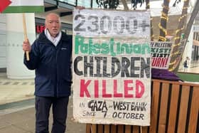 A previous demonstration in Milton Keynes about Israel's attacks on Gaza